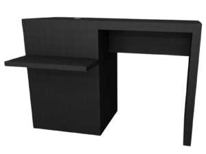 Meuble Caisse FRANCE – Caisson à gauche + Tablette PMR / FRANCE Cash Desk – Box on the left + PMR shelf