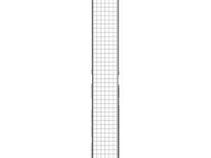 Grille de 33.9 x 243 cm – Maille 5×5 – Gris