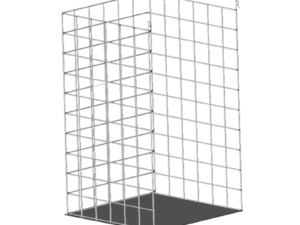 Panier grille pour grille TG 30 x 30 x 50 cm – Maille 5×5 – Gris