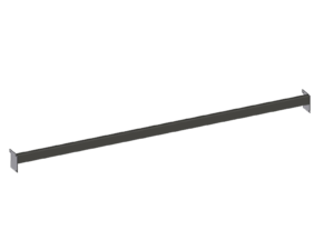 Barre de charge Lg 133 cm – Tube 40×20 cm – Gris Quartz