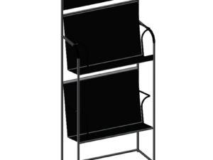 Meuble médium 77x34x170 cm -noir / Medium desk 77x34x170 cm – black