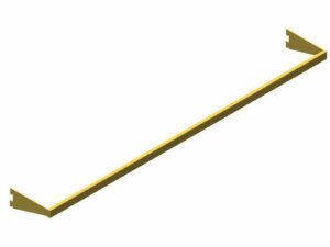 Barre de penderie – 1300 x 190 x 80 mm – Métal RAL GOLD (Minimum de commande : 10 pièces)